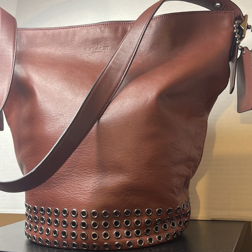 NWT Coach BLEECKER GROMMETS DUFFLE SHOULDER BAG - Picture 3 of 7